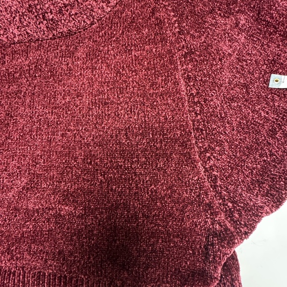 White House Black Market Burgundy Cowl Neck Sweater - Picture 6 of 8